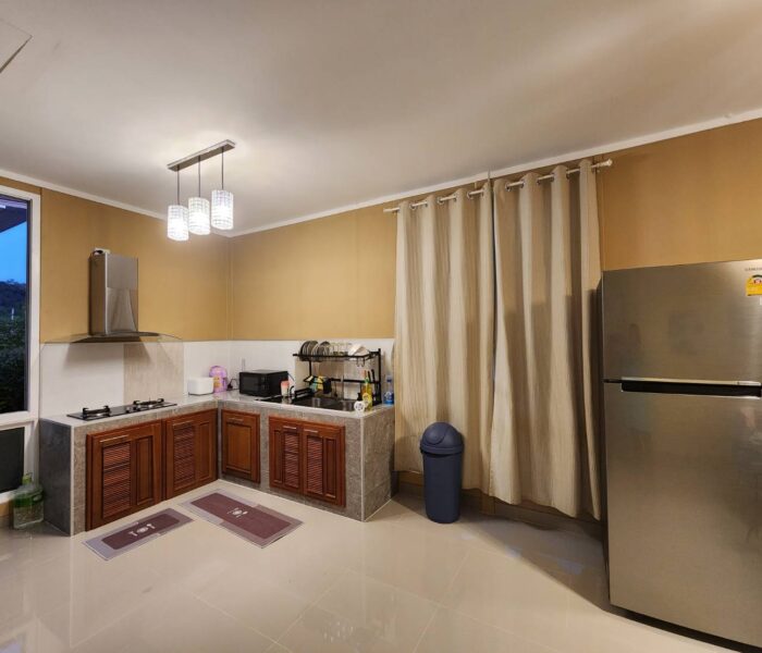 ห้องครัว Mountain View Pool Villa Rayong